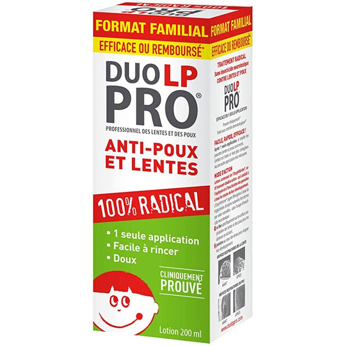 Lozione per pidocchi e lendini 200 ml Duo Lp Pro
