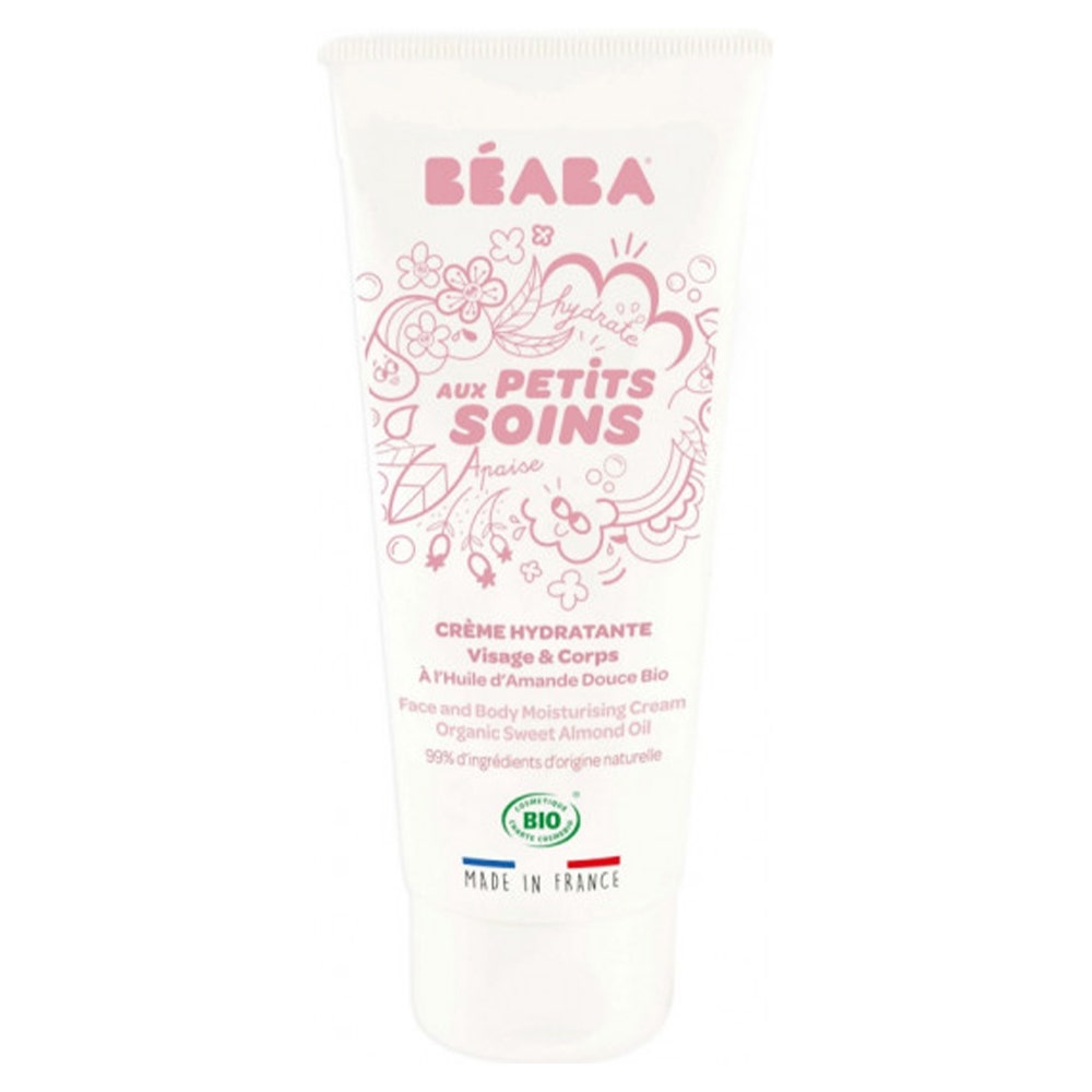 Beaba Crema idratante per viso e corpo per bambini olio di mandorla dolce biologico 100 ml