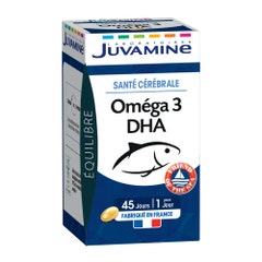 Juvamine Omega 3 DHA Salute del cervello 45 capsule