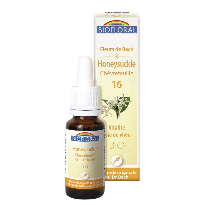 Biofloral N. 16 Honeysuckle Rimedi organici ai fiori di Bach Demeter Vitality Joie De Vivre 25ml