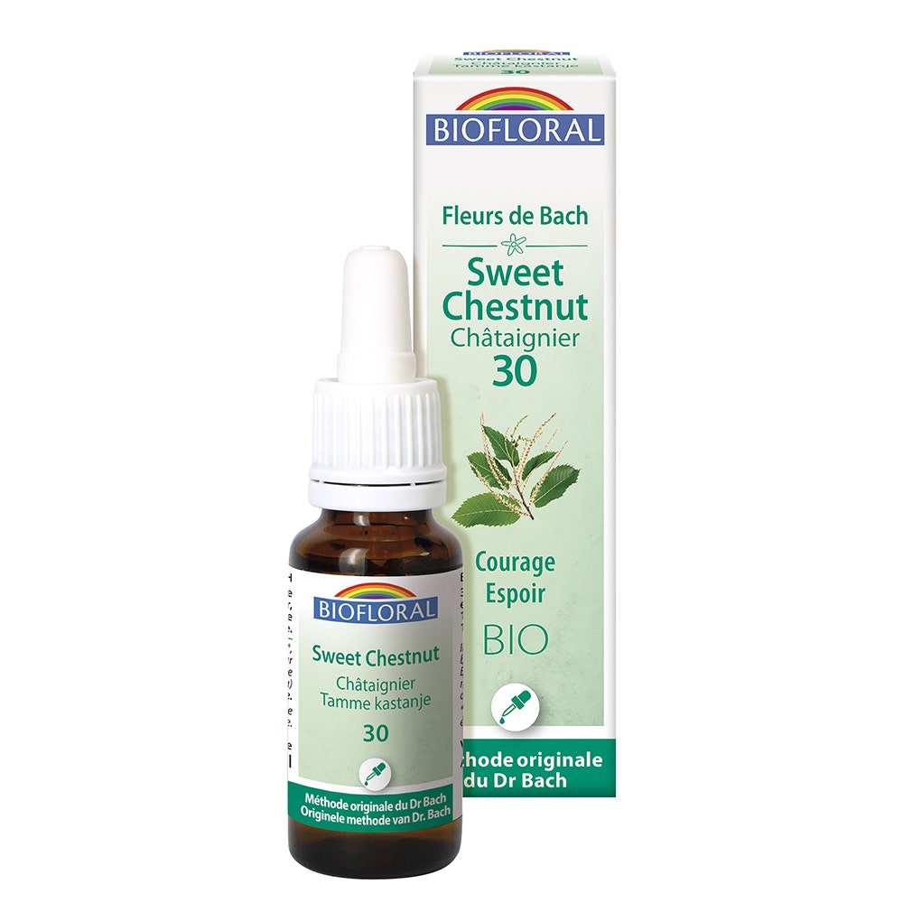 Biofloral N. 30 Chestnut Tree Rimedi organici ai fiori di Bach Demeter Coraggio e speranza 25ml