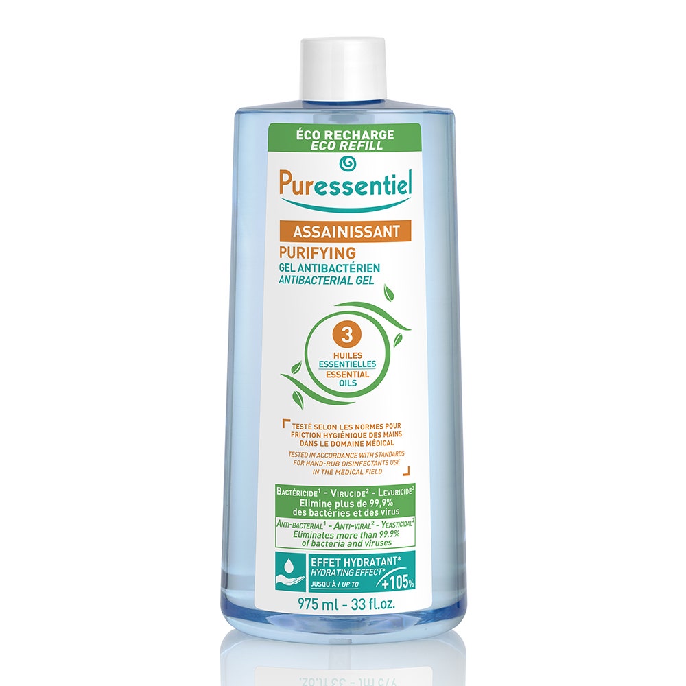 Puressentiel Purificante Ricarica Eco Gel Purificante Antibatterico con 3 Oli Essenziali 975ml