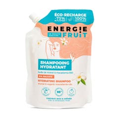 Energie Fruit Eco ricarica Shampoo senza solfati Olio biologico di Monoi e Macadamia Capelli secchi e danneggiati 500ml