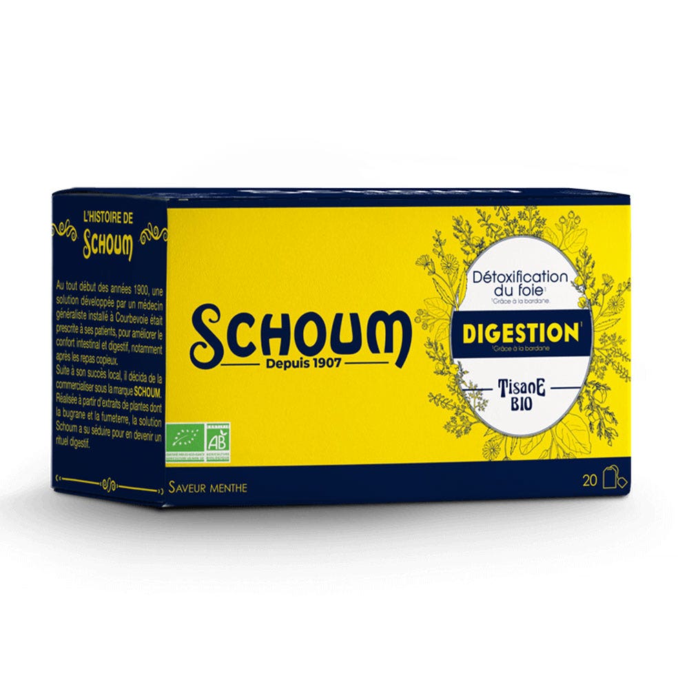 Schoum Tisana biologica per la digestione 20 bustine