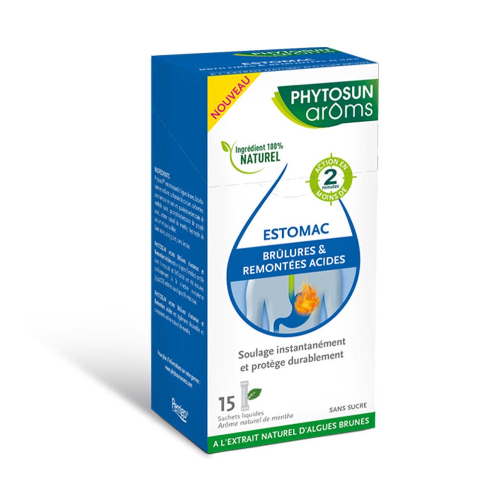 Phytosun Aroms Bruciore di stomaco e reflusso acido aroma naturale menta x15 bustine