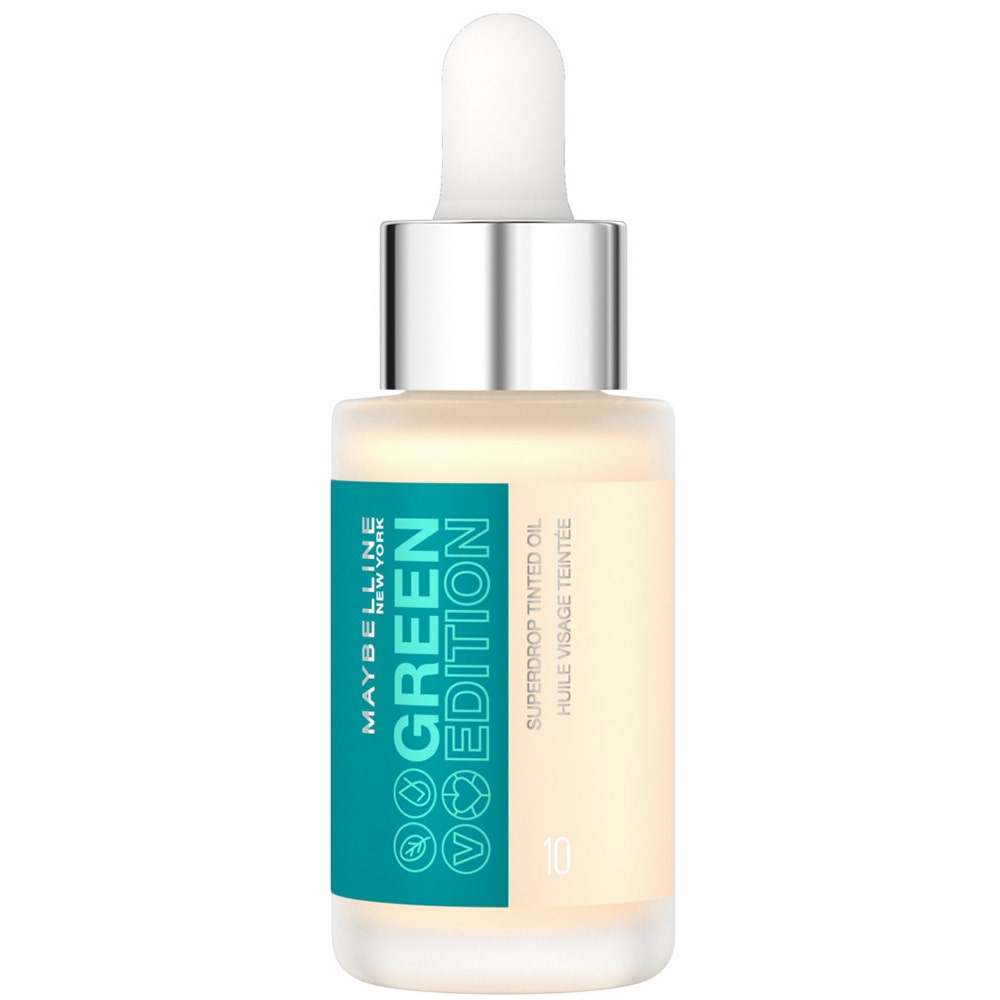 Maybelline New York Green Edition Olio per il viso secco colorato Superdrop 20ml