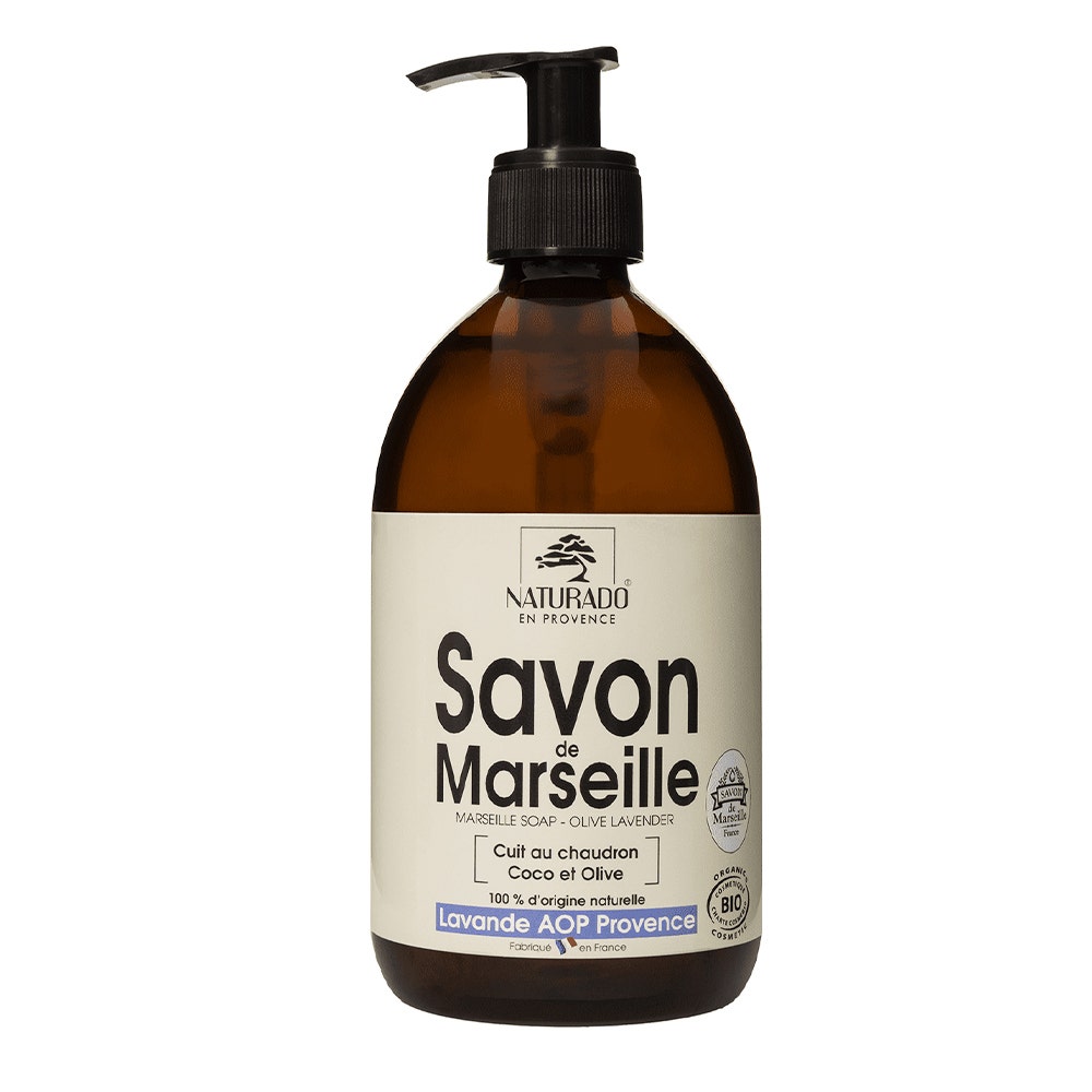 Naturado Sapone di Marsiglia alla lavanda cotto in caldaia con cocco e oliva 500ml
