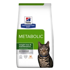 Hills Prescription Diet Cibo per gatti Metabolic Weight Management Les Poulettes 3 kg