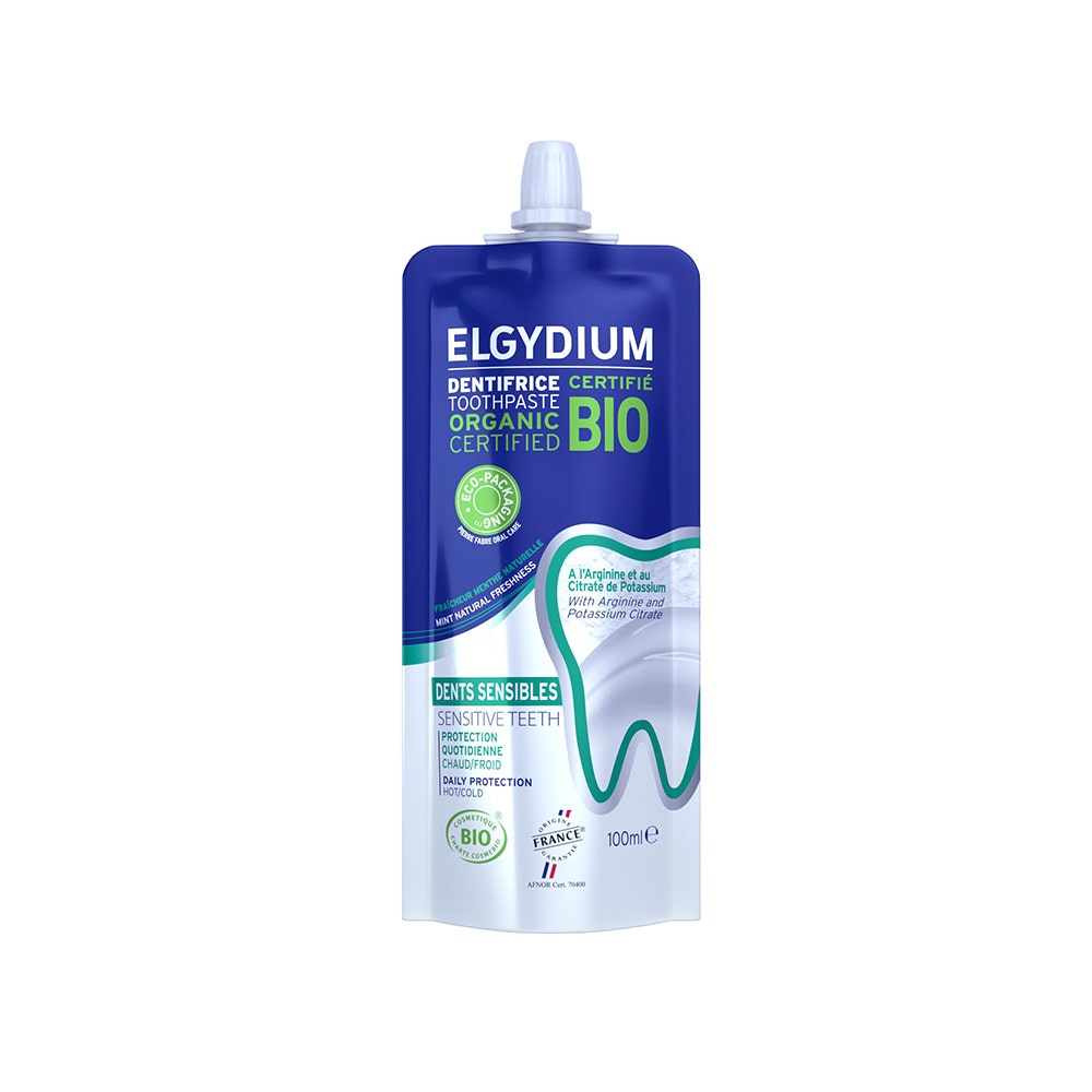 Elgydium Dentifricio biologico di design ecologico Denti sensibili 100ml