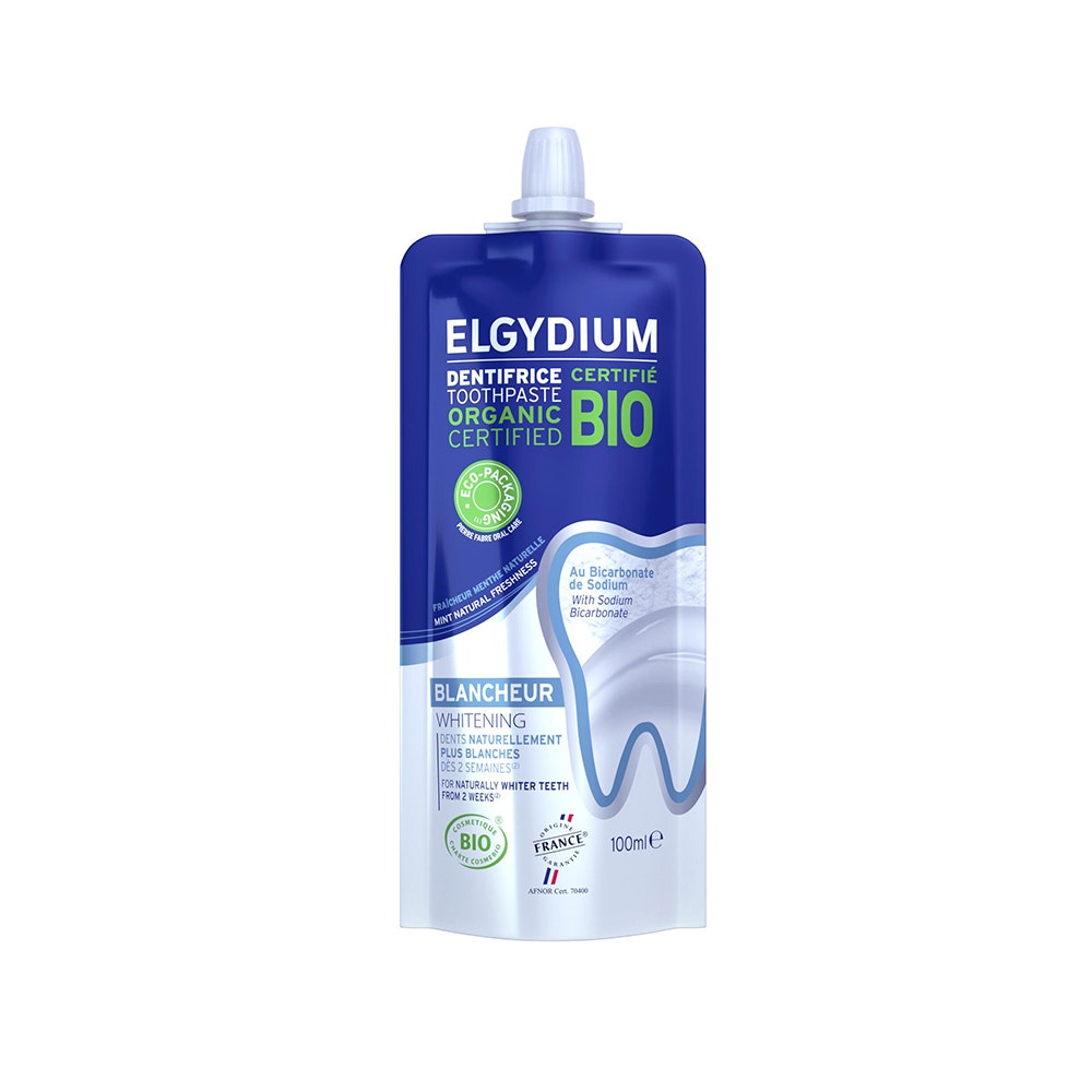 Elgydium Dentifricio Bio Sbiancante dal design ecologico Dents sensibles 100ml