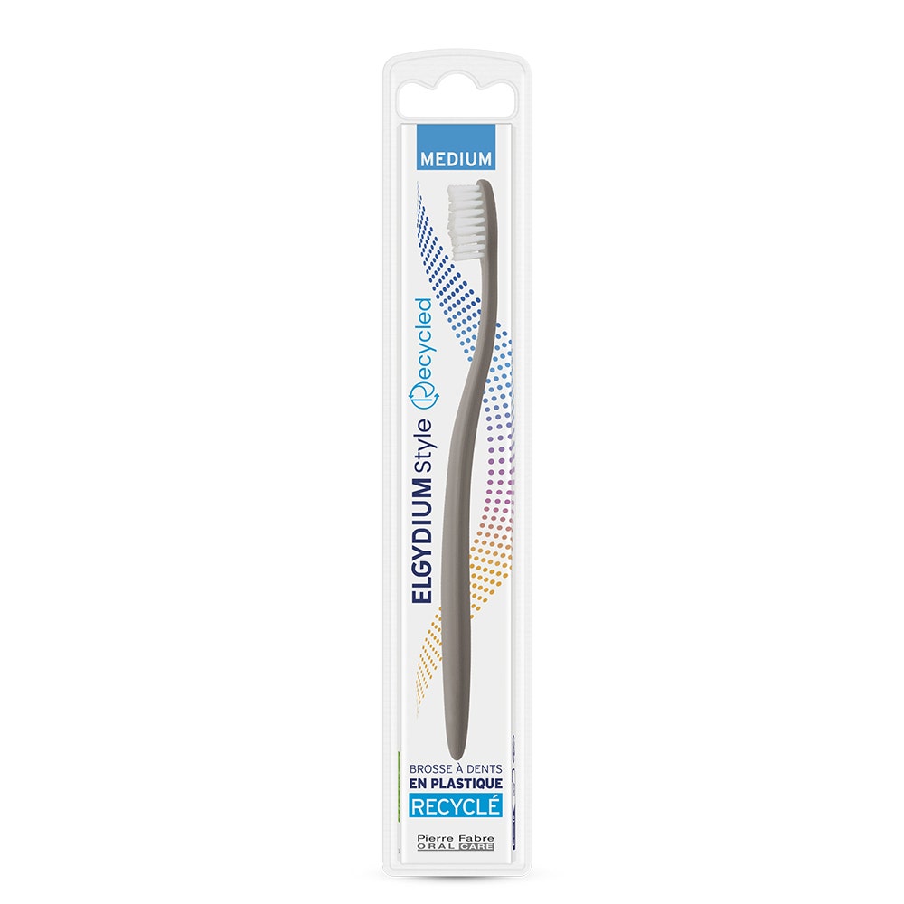 Elgydium Stile spazzolino da denti 100% riciclato Medio x1