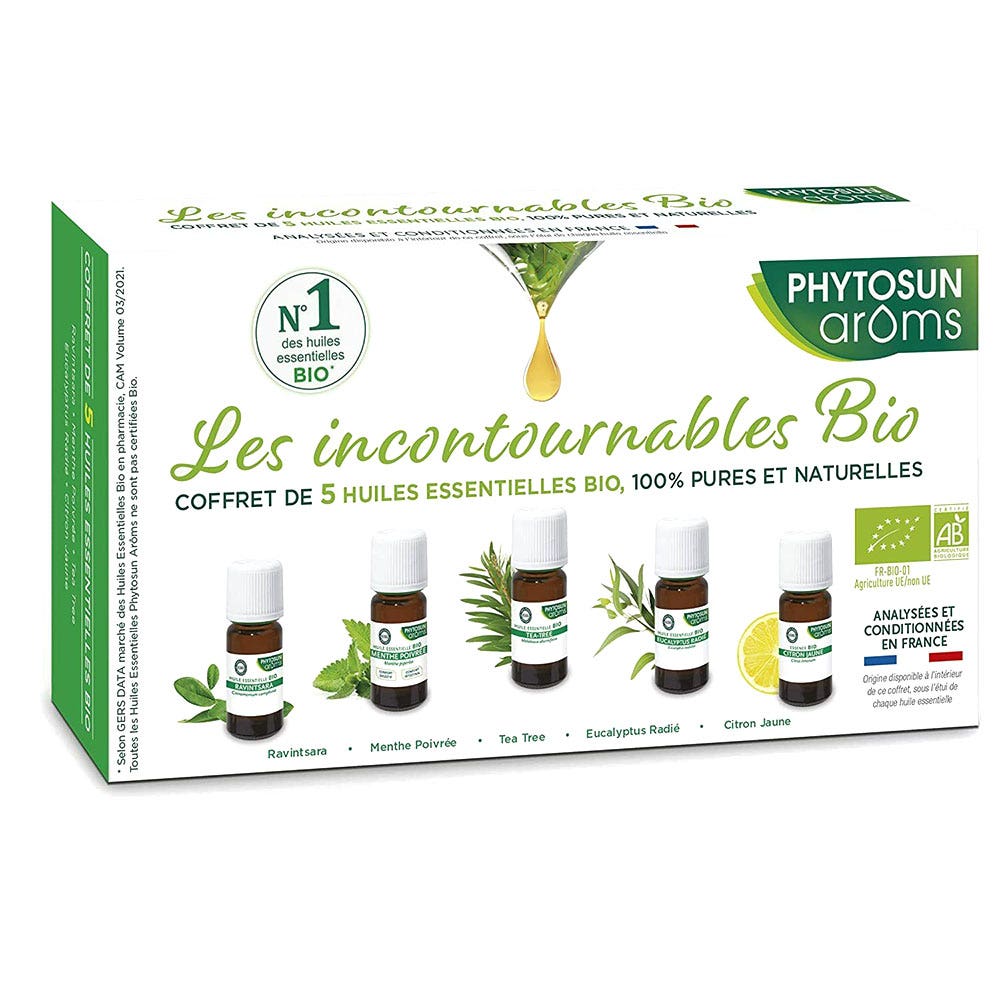 Phytosun Aroms Set di 5 oli essenziali biologici
