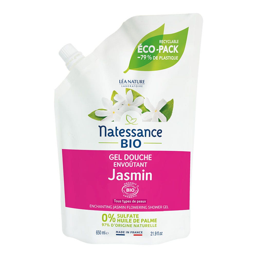Natessance Gel doccia biologico al Gelsomino Pour tous i tipi di pelle 650ml