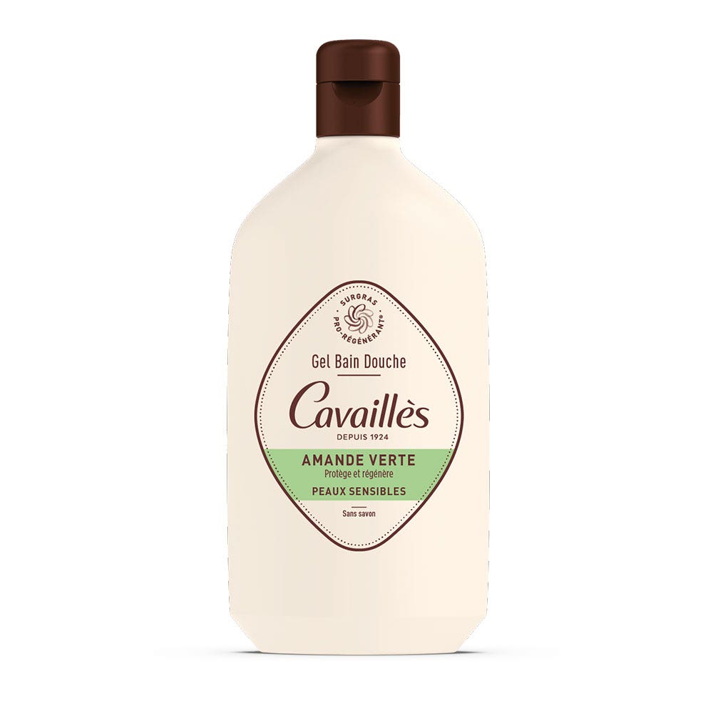 Cavaillès Gel Detergente Bagno-Doccia alla Mandorla verde Peaux sensibles 400ml