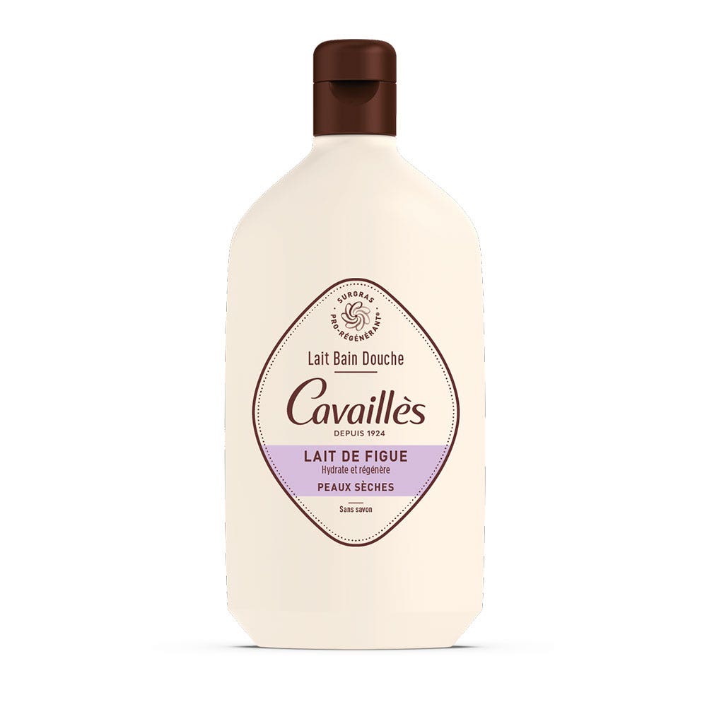 Cavaillès Latte di fico per bagno e doccia Pelle secca 400 ml