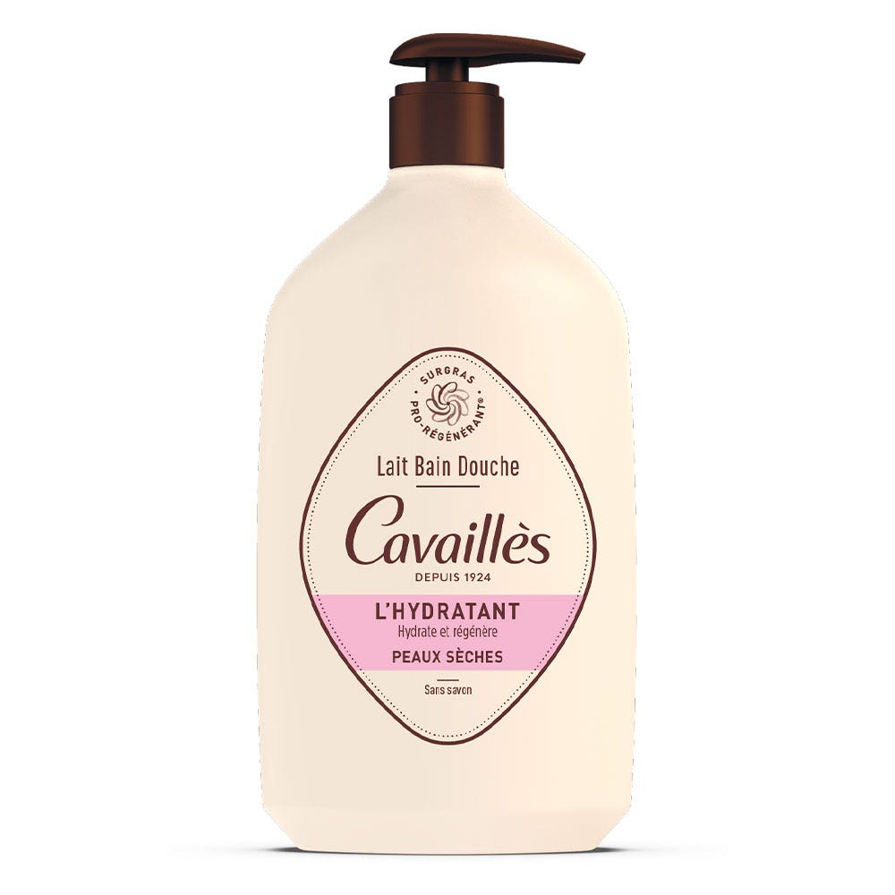 Cavaillès Latte idratante per Bagno e Doccia Pelle secca 1L