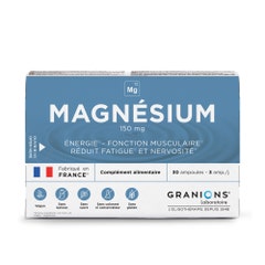 Granions Magnesio 150 mg Réduction de la Fatigue 30 fiale