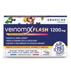 Granions Veinomix Flash 1200 mg Circolazione venosa 30 compresse
