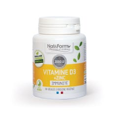 Nat&Form Vitamina D3 + Vitamine Immunità 60 capsule