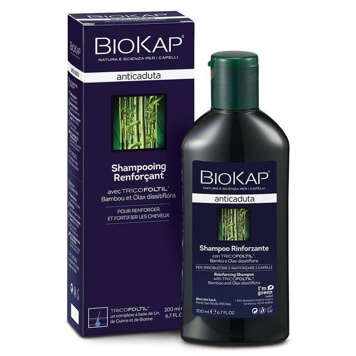 Shampoo rinforzante anti-caduta dei capelli 200 ml Biokap