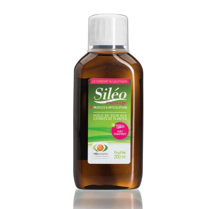Olio per massaggi riscaldante al 2% di CBD 200 ml Sileo