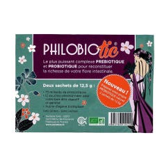 Philobio Philobiotic Bustine Prebiotici Probiotici Nutreine 2x12,5g