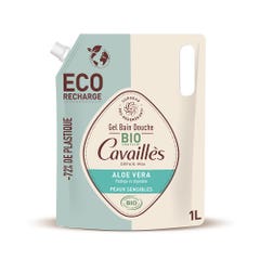 Rogé Cavaillès Eco ricarica Gel Bagno-Doccia Aloe Vera Bio Pelle sensibile 1L