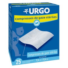Urgo Compresse sterili 7,5 cm x 7,5 cm x25
