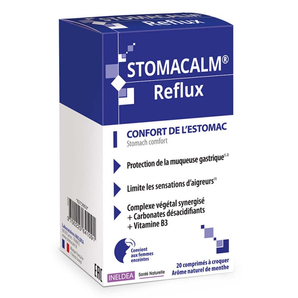 Ineldea Santé Naturelle Stomacalm® Reflusso Comfort dello stomaco 20 compresse
