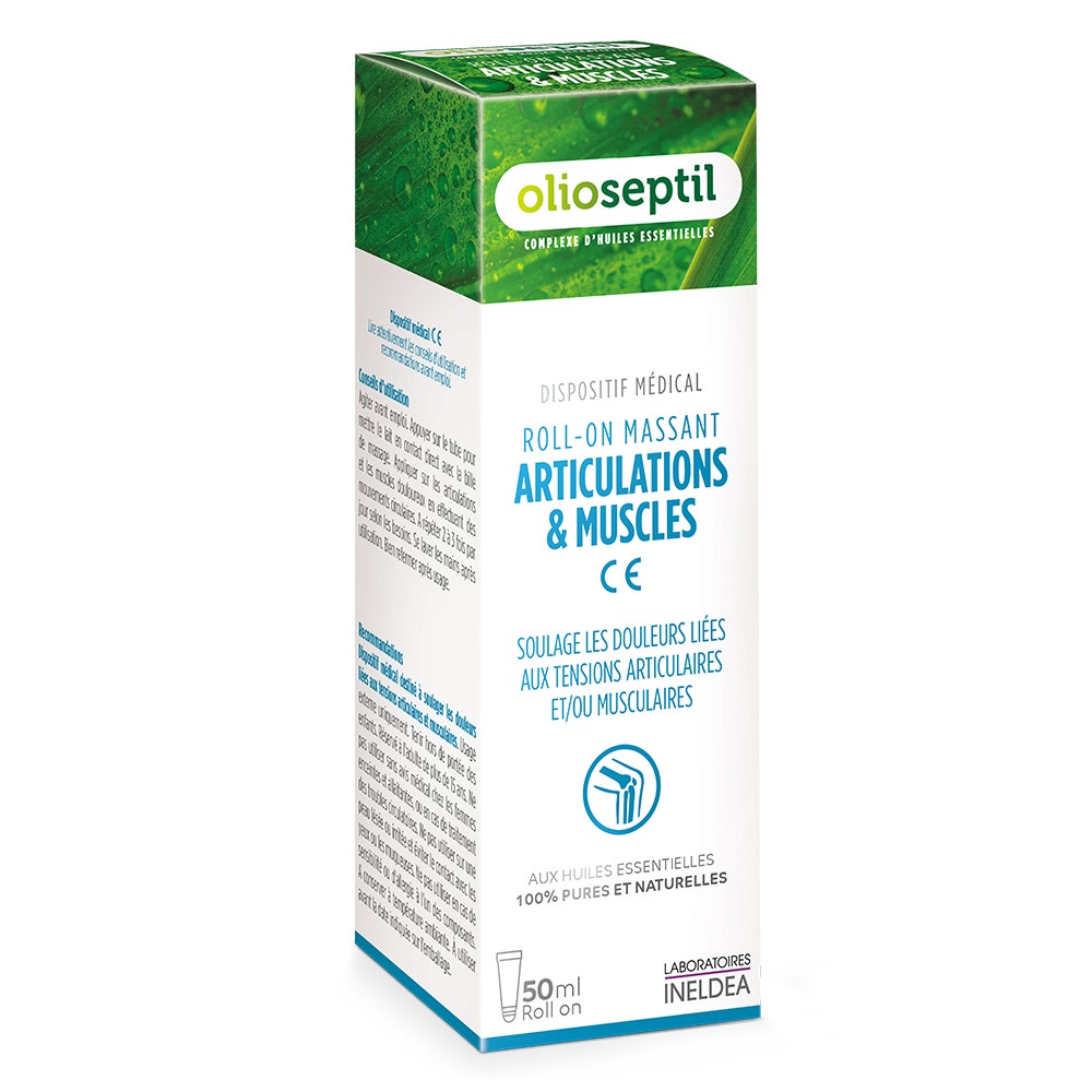 Olioseptil Roll'on Articolazioni e Muscoli Aux 5 Huiles Essentielles 50ml
