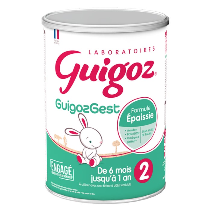 Guigoz GuigozGest 2 Latte in Polvere Formula addensata 6-12 mesi 6 A 12 Mois 800g
