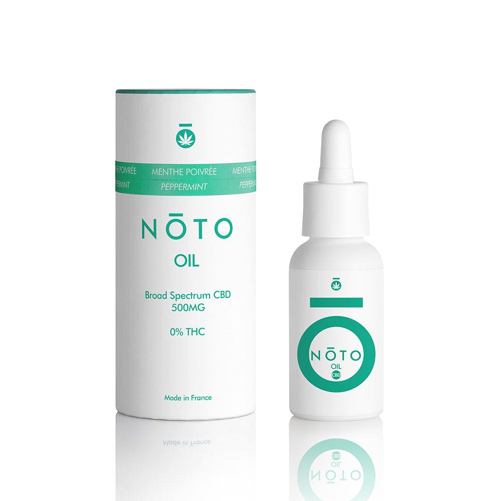 Noto Olio di CBD ad ampio spettro 500mg Menta piperita 10ml