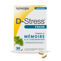 Synergia Focus D-Stress Stimola la memoria 30 compresse