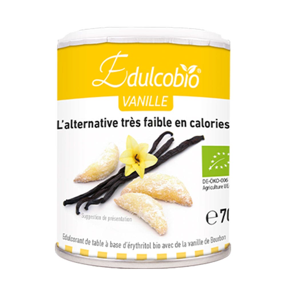 Edulcobio Dolcificante naturale biologico in polvere Vaniglia 70g