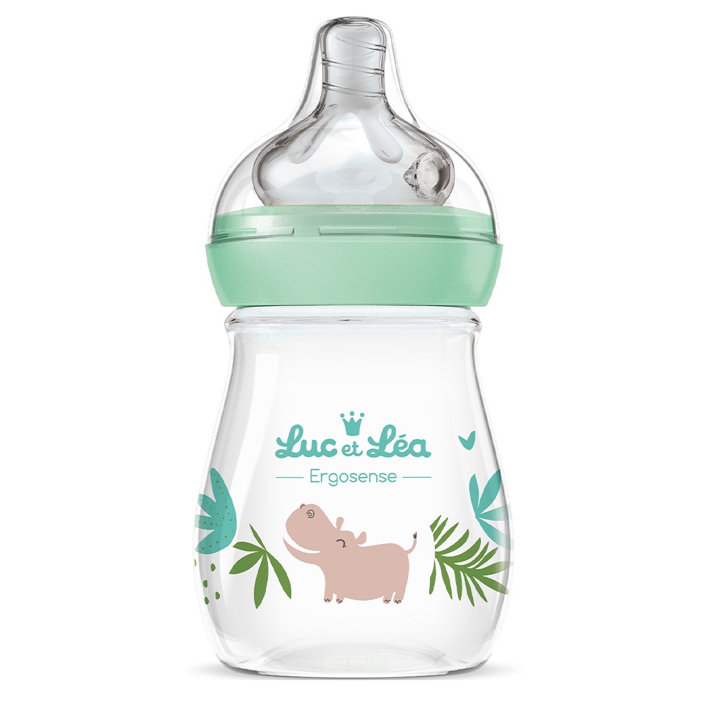 Luc Et Lea Ergosense Biberon di plastica Savannah da 0 a 6 mesi 150 ml