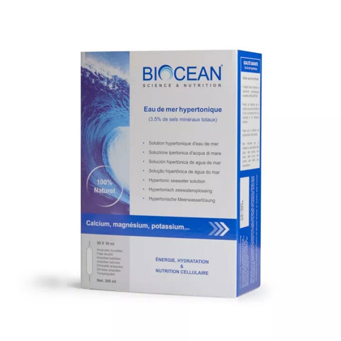 Biocean Science Nutrition Fiale di Acqua ipertonica 30 x 10ml
