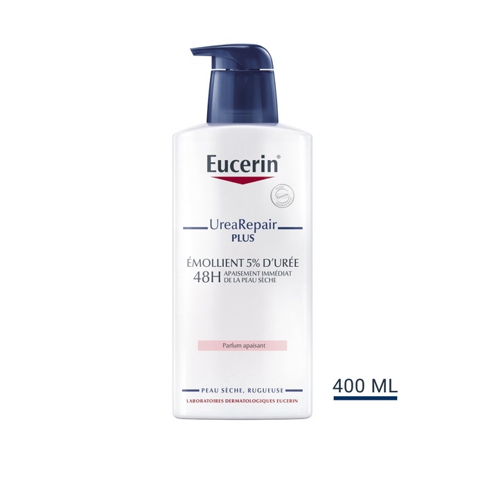 Emolliente 5% Urea 400 ml UreaRepair Plus Pelle secca Eucerin