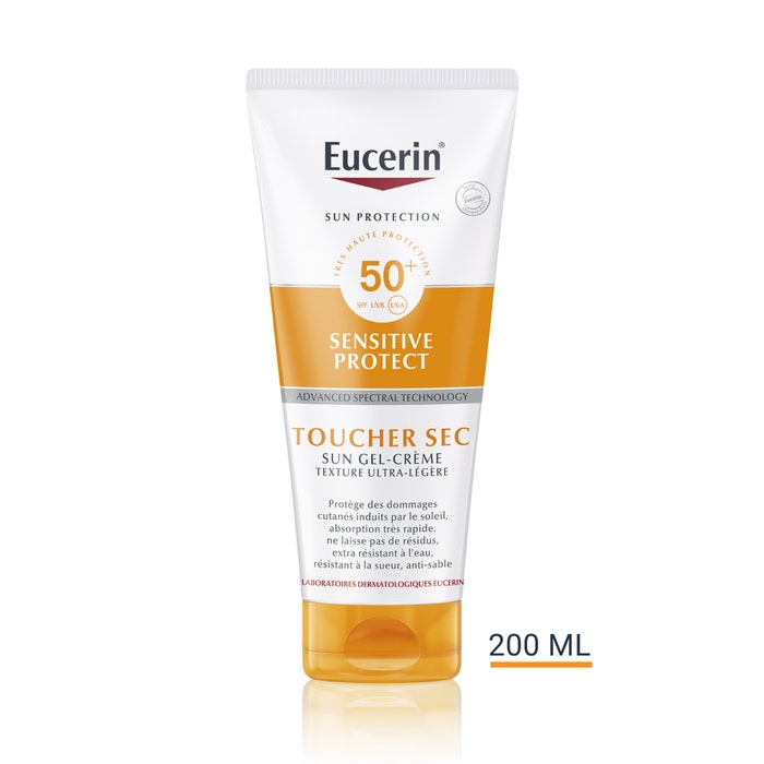 Eucerin Sun Protection Gel-Crema Spf50+ Oil Control Tocco Secco 200ml