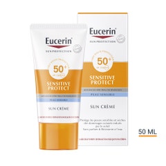 Eucerin Sun Protection Crema Solare Viso Spf50+ Sensitive Protect Sun Creme Viso 50ml