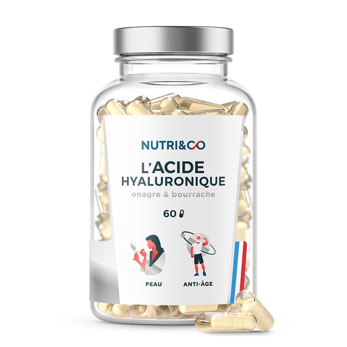 Acido Ialuronico e anti-invecchiamento della pelle 60 capsule NUTRI&CO