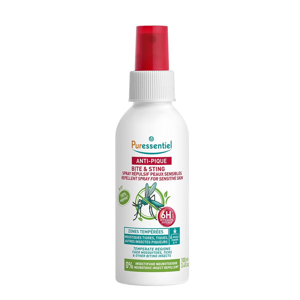 Puressentiel SOS Insetti Spray Repellente Famille Zone Temporali 100ml