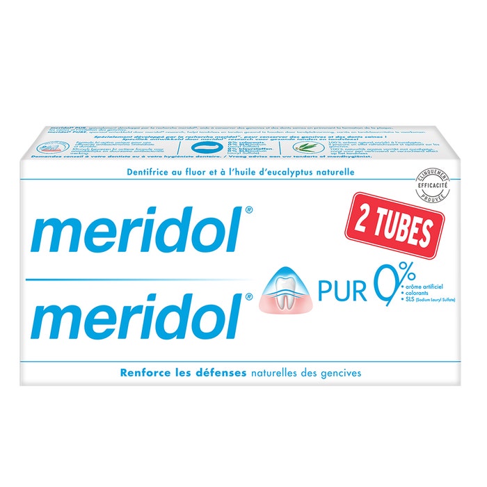 Meridol Dentifricio Pure 2x75ml