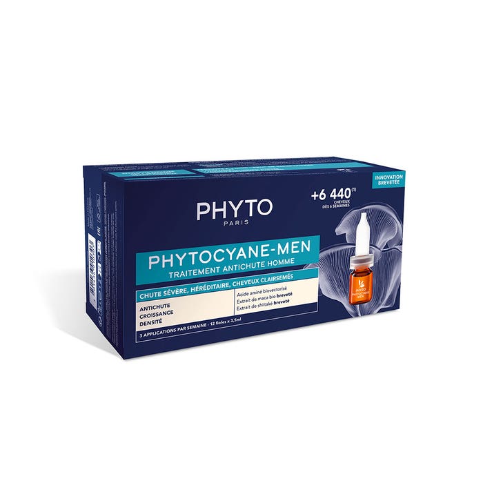 Phyto Phytocyane Trattamento anticaduta per uomo 12 fiale da 3,5 ml