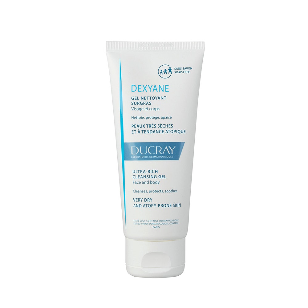 Ducray Dexyane Gel detergente supergrasso per viso e corpo Pelle molto secca con tendenza atopica 100ml
