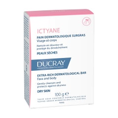 Ducray Ictyane Pane Dermatologico Surgras Viso e Corpo Pelli Secche 100g