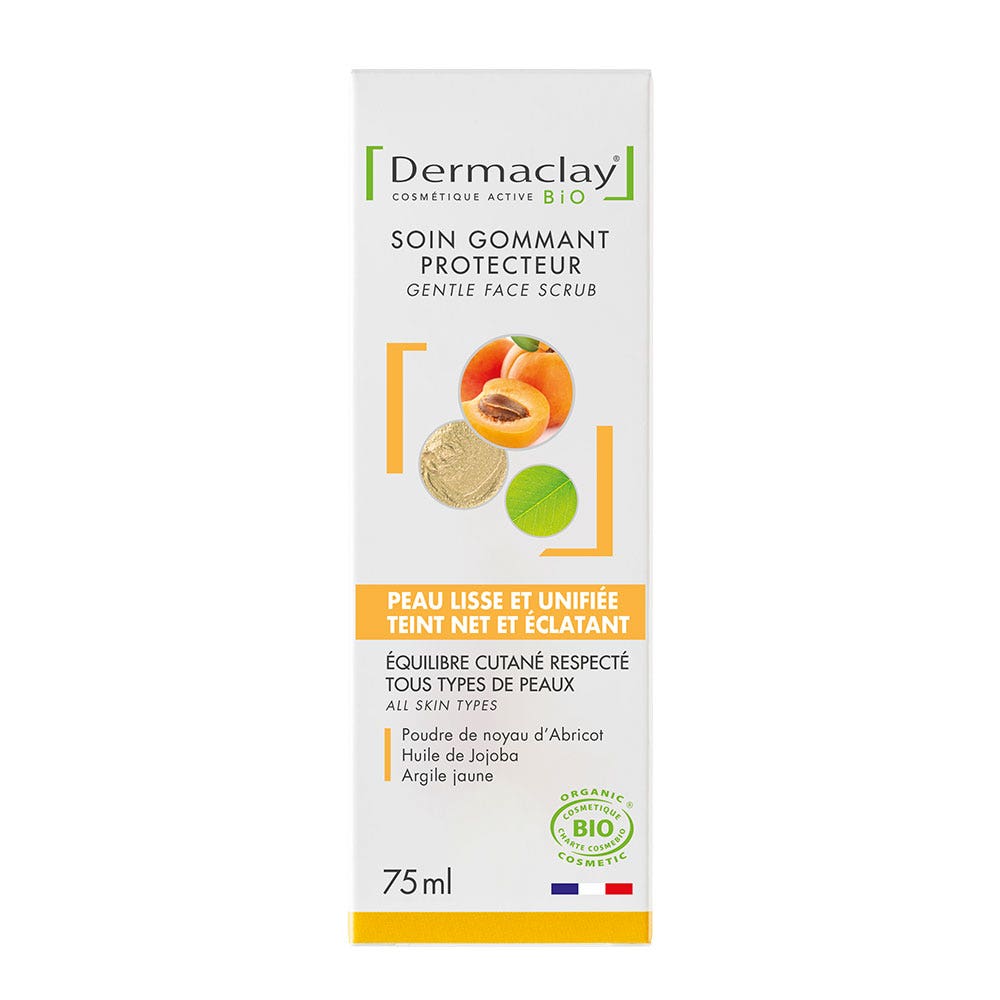 Dermaclay Scrub protettivo di luminosità biologico Hydratant et Lissant 75ml