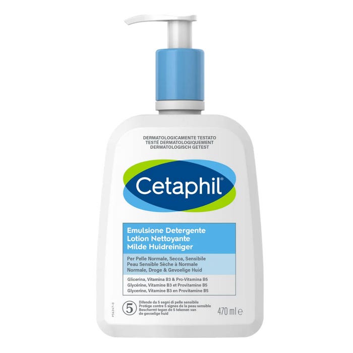 Lozione Detergente per PellI Sensibili Viso e Corpo 460ml Cetaphil