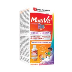 Forté Pharma MultiVit'4G Sciroppo di vitamine e difese immunitarie per bambini Vitamine e vitalità 150 ml