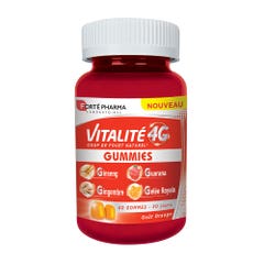Forté Pharma Vitalité 4G Energizzante Potenziamento naturale Da 12 anni 60 gomme da masticare