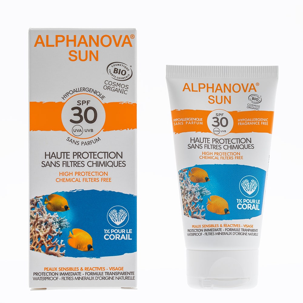 Alphanova Organic Sun Crema ipoallergenica per la cura del sole Spf30 Bio 50g